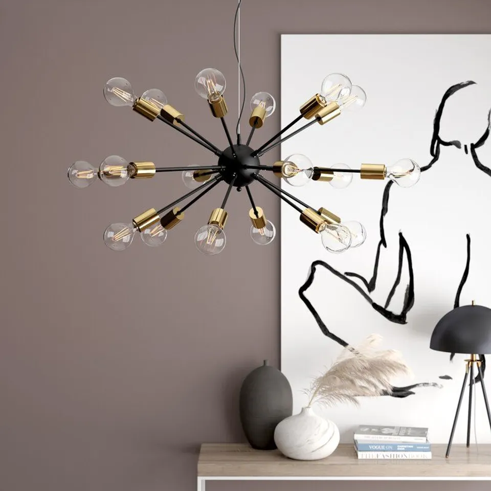 BOXED ALYSSA LOFT 18-LIGHT SPUTNIK CHANDELIER 