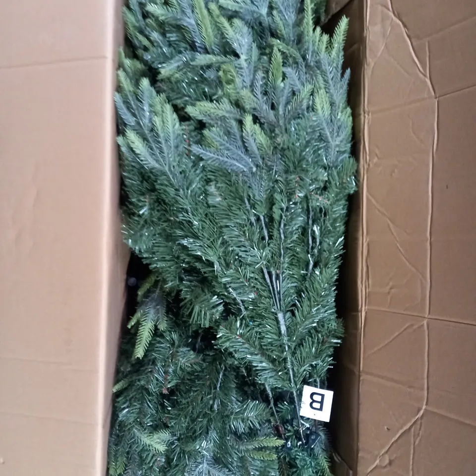 BOXED 7FT SHERWOOD REAL LOOK FULL CHRISTMAS TREE - COLLECTION ONLY RRP £274.99