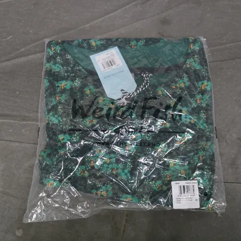 BAGGED WEIRD FISH DANDY ORGANIC COTTON SPARKLE JERSEY TUNIC IN GREEN - SIZE 20