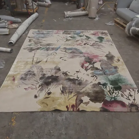 QUALITY NOURISON PRISMATIC 50% WOOL 50% LUXCELLE RUG -  APPROXIMATELY 302 x 233cm