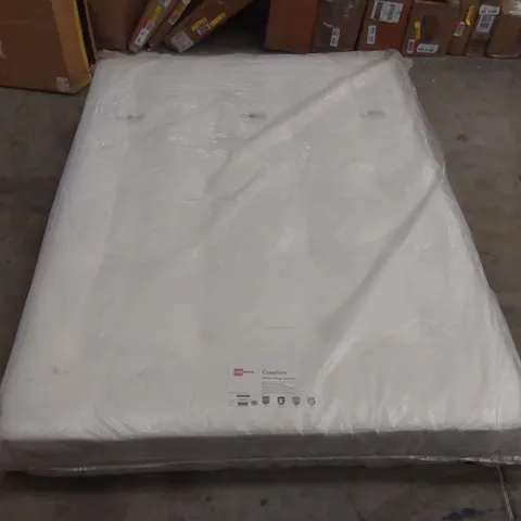 QUALITY BAGGED COMFORT ORTHO SLEEP SYSTEM OPEN COIL 4'6 DOUBLE MATTRESS