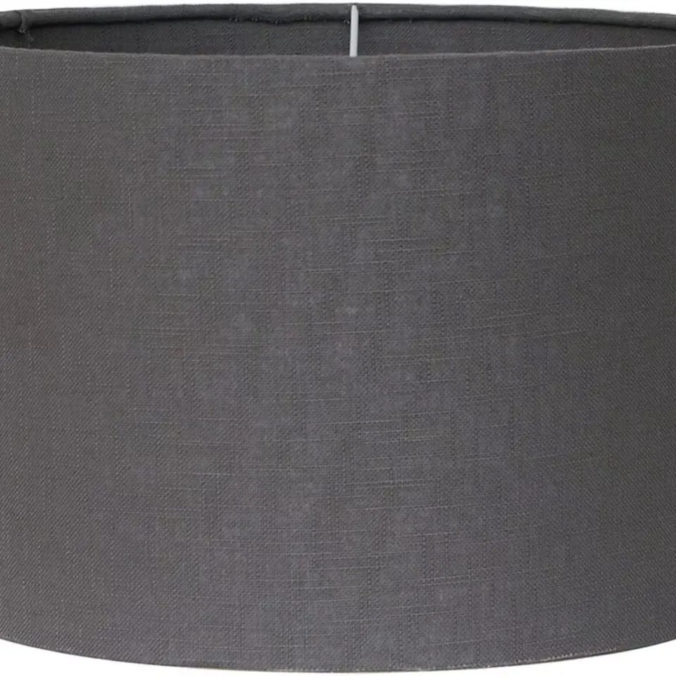 BOXED PACIFIC LIFESTYLE LINEN DRUM LAMP SHADE GREY 38CM DIA. X 22CM H