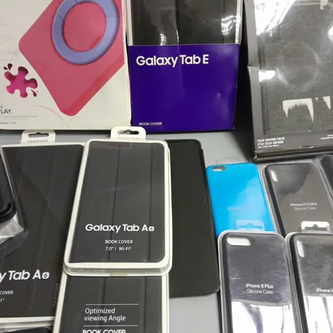 LOT OF 20 ASSORTED TABLET AND PHONE CASES
