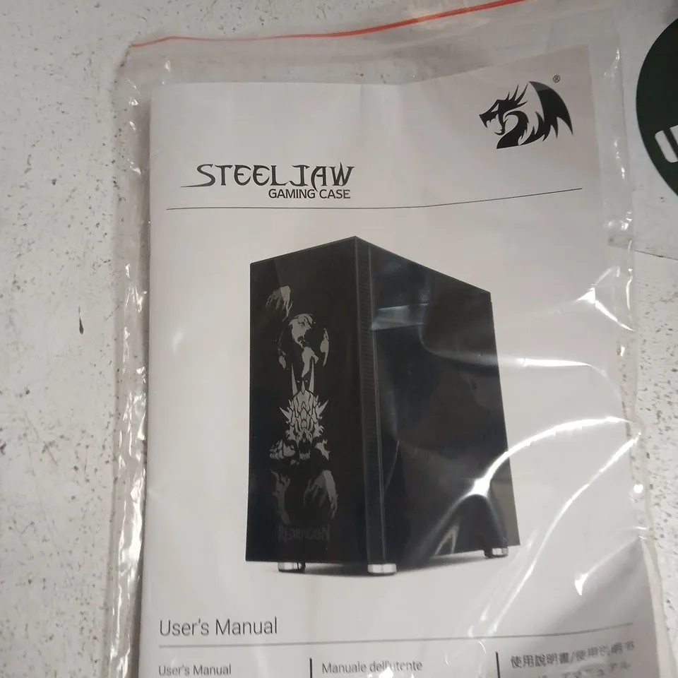 REDRAGON STEEL JAW GAMING CASE – BLACK MID-TOWER PC CASE