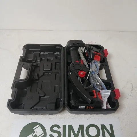 CORDLESS POWER TOOL KIT, 21V, IN CARRY CASE