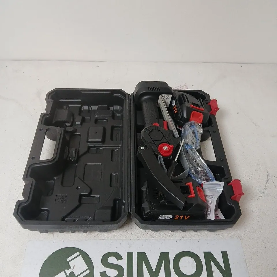 CORDLESS POWER TOOL KIT, 21V, IN CARRY CASE