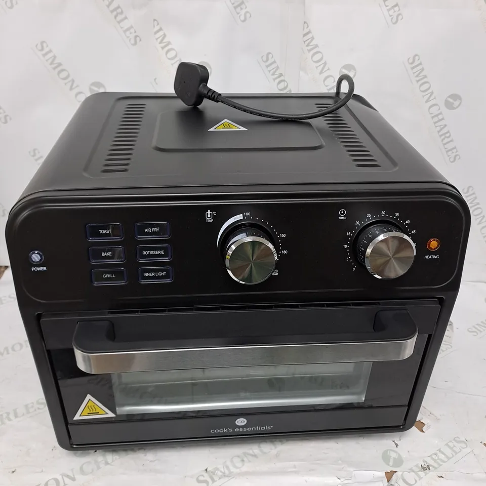 COOK'S ESSENTIAL 21-LITRE AIRFRYER OVEN IN BLACK