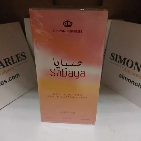 BOXED AND SEALED CROWN PERFUMES SABAYA EAU DE PARFUM ALREHAB 50ML