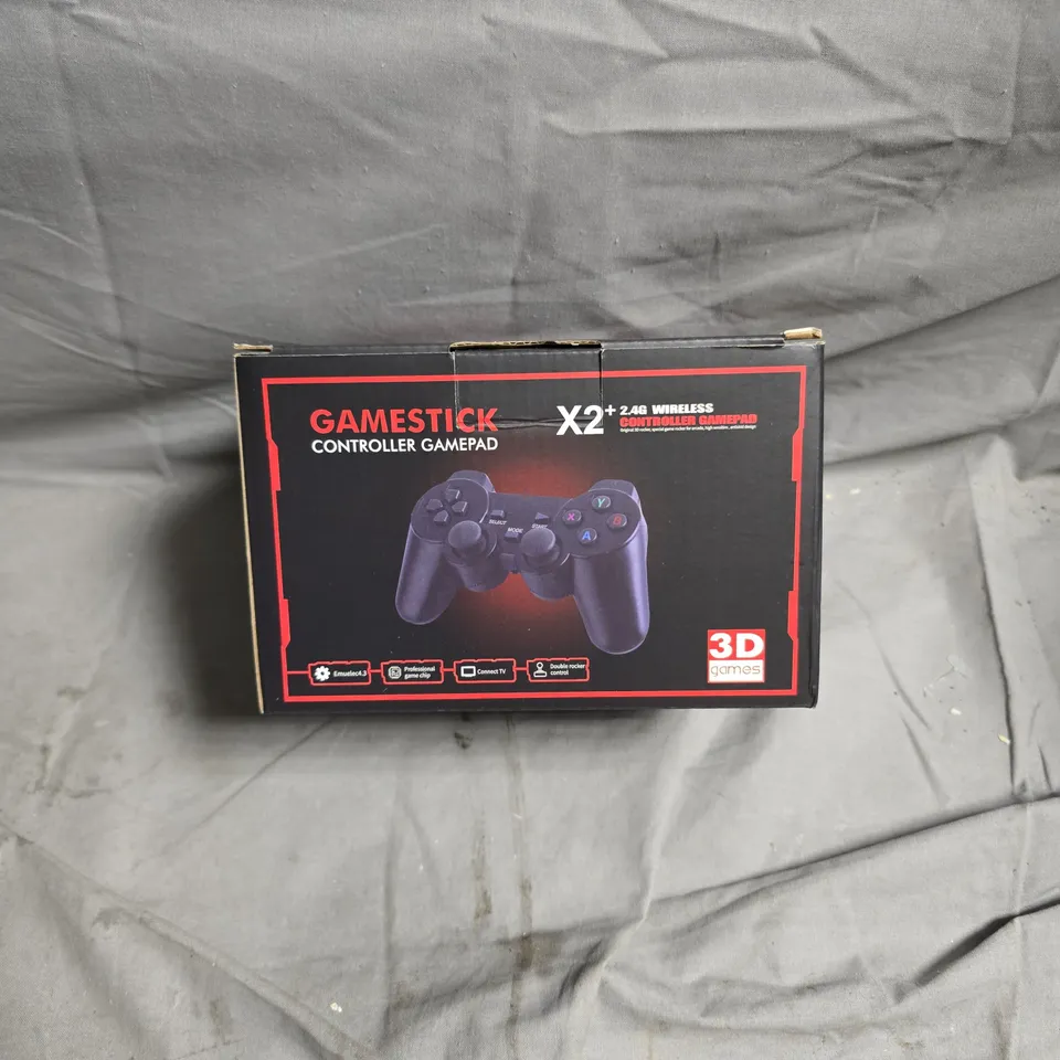 GAMESTICK X2+ WIRELESS CONTROLLER GAMEPAD - BOXED, SET OF 2 WITH CABLES