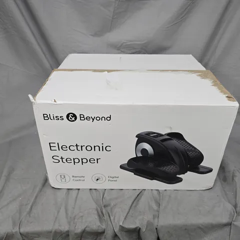 BLISS & BEYOND ELECTRONIC STEPPER – BOXED HOME FITNESS EQUIPMENT