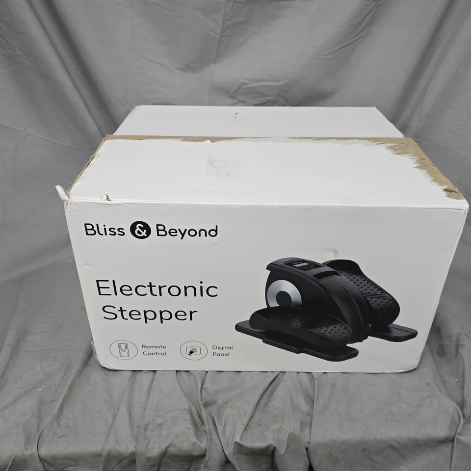 BLISS & BEYOND ELECTRONIC STEPPER – BOXED HOME FITNESS EQUIPMENT