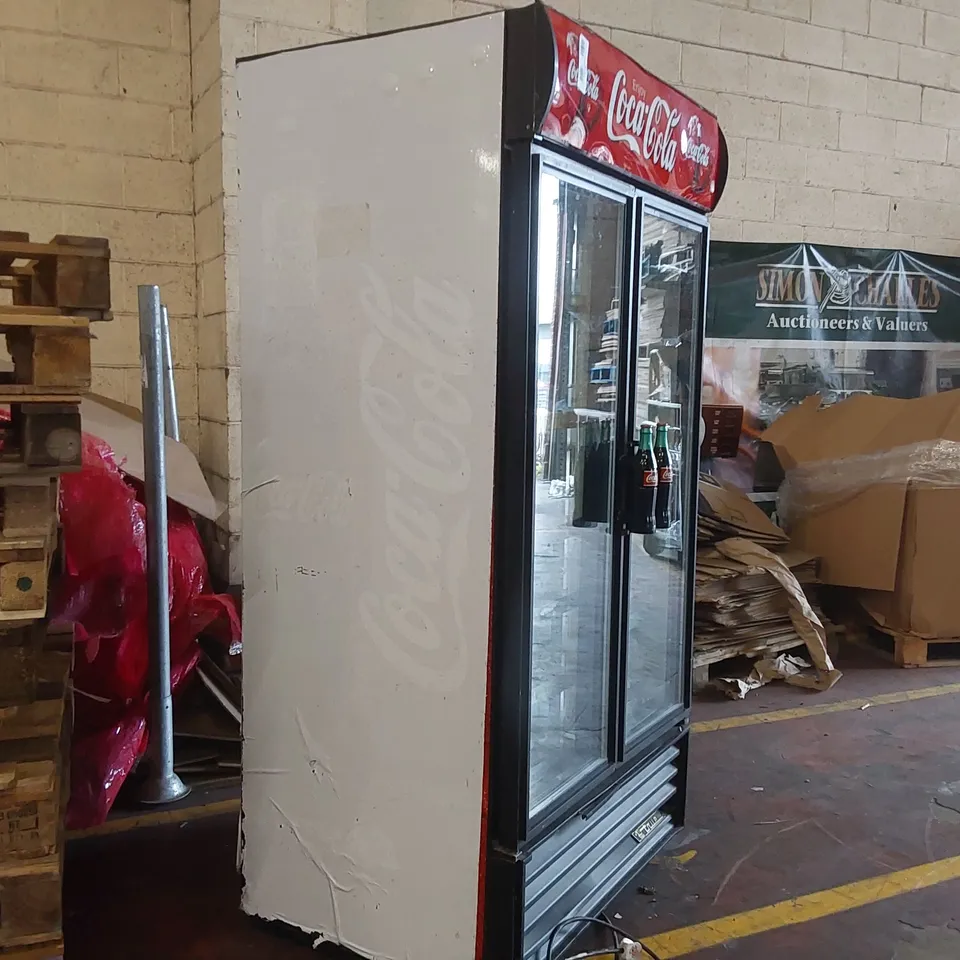 TRUE JDM-35 COMMERCIAL COCA-COLA BRANDED DRINKS DISPLAY FRIDGE