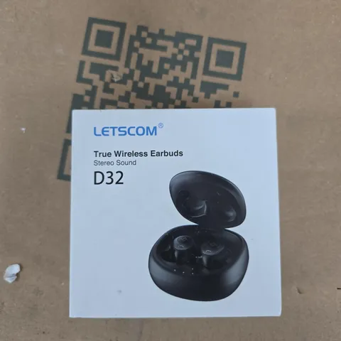 LETSCOM TRUE WIRELESS EARBUDS D32 – BLACK