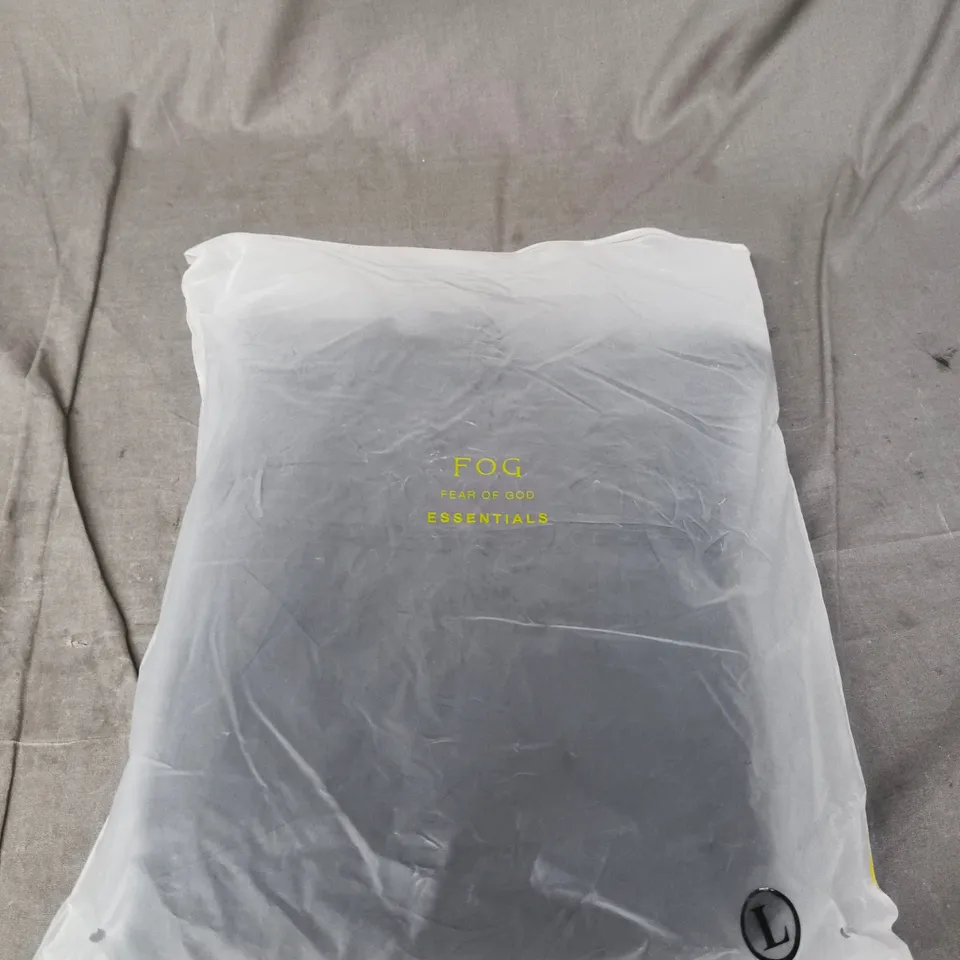 BAGGED ESSENTIALS FEAR OF GOD CASUAL HOODIE - LARGE 