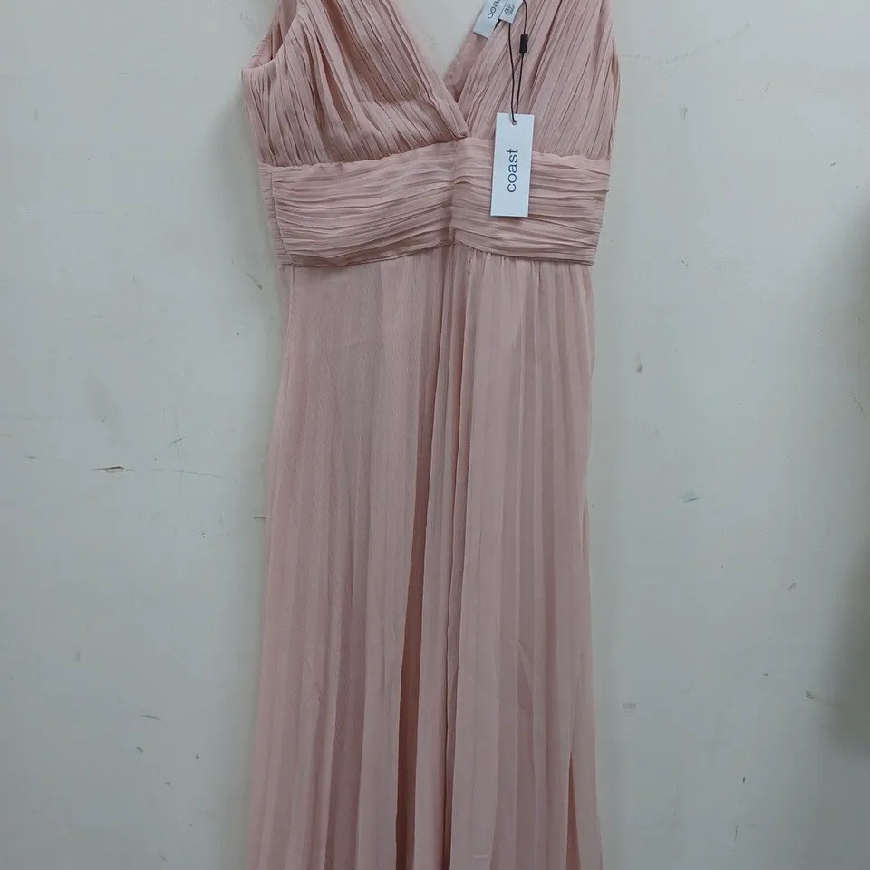 COAST PETITE DOUBLE STRAP PLEATED SKIRT MAXI DRESS - 6