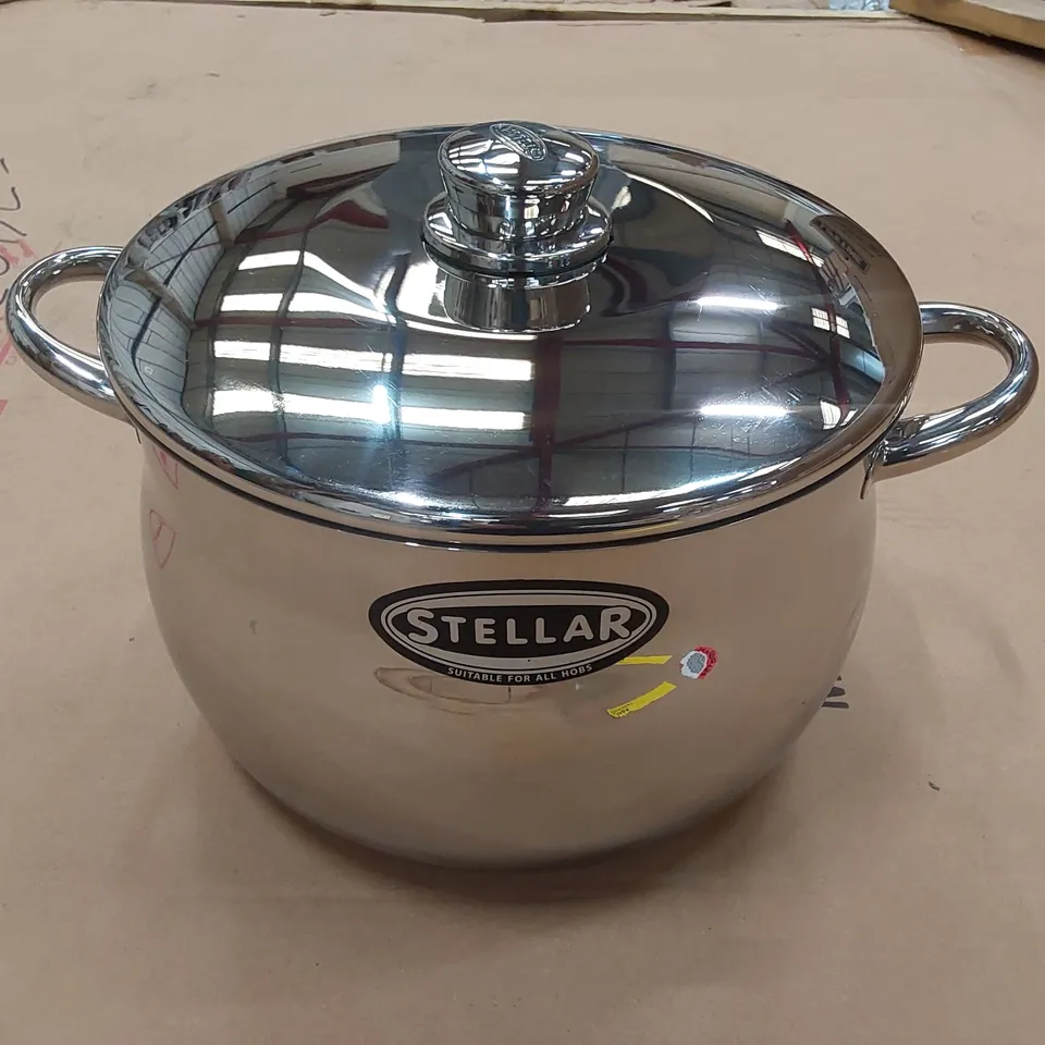 BOXED STELLAR 1000 STAINLESS STEEL CASSEROLE POT