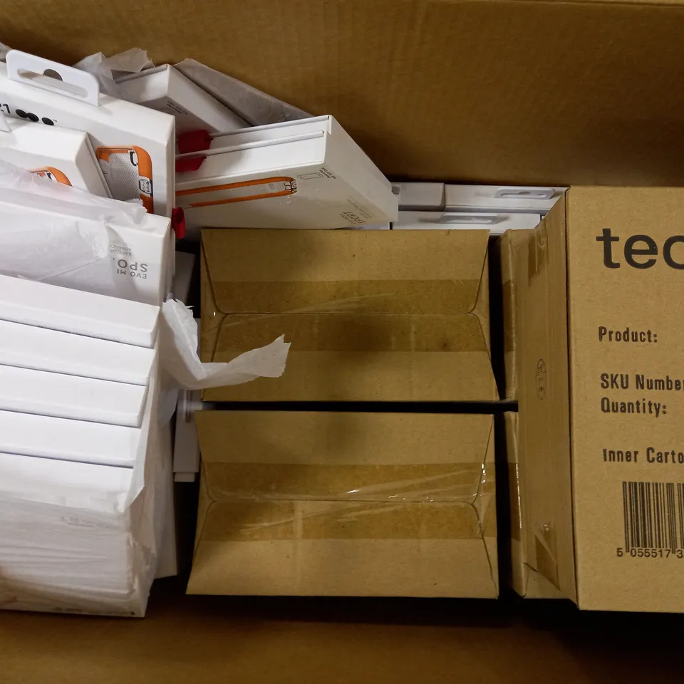 BOX OF APPROX 80 TECH21 PROTECTIVE PHONE CASES IPHONE 6 PLUS - CLEAR/PINK