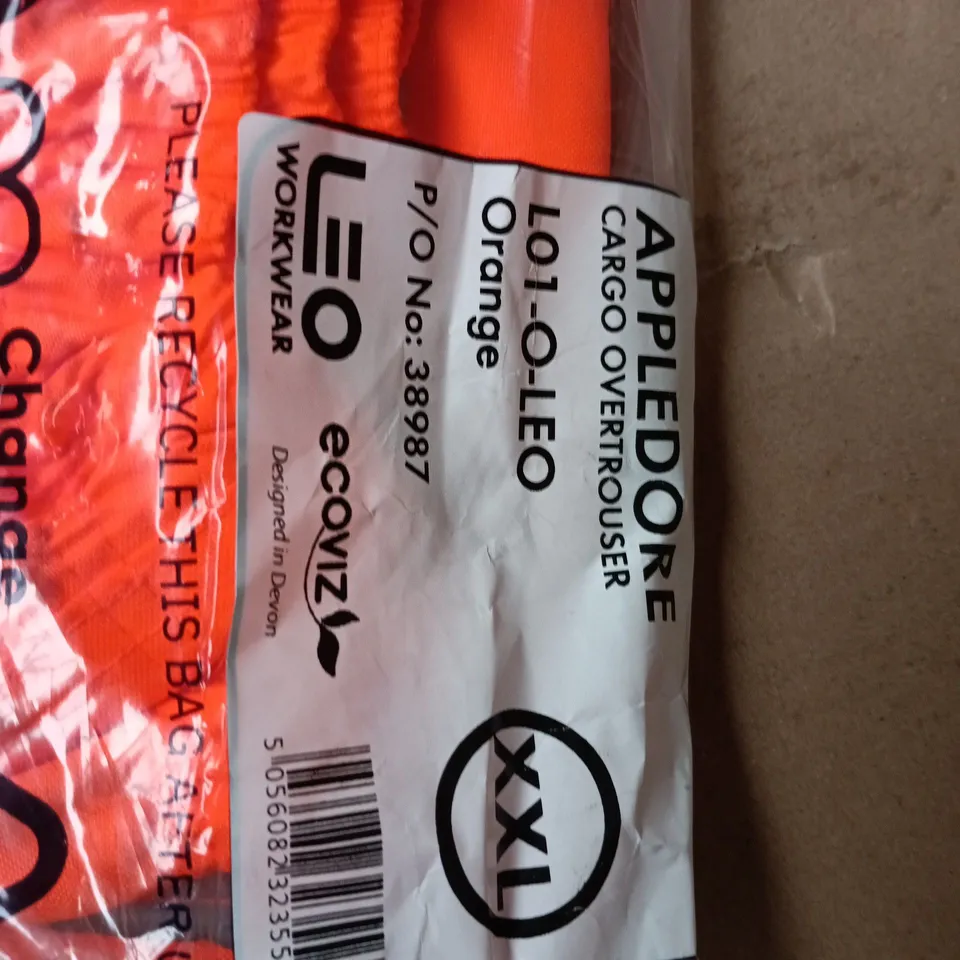 LEO WORKWEAR HI-VIS CARGO OVERTROUSER – ORANGE