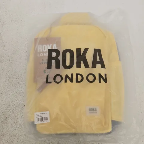 BAGGED ROKA LONDON WILLESDEN B RECYCLED NYLON LARGE CITRON