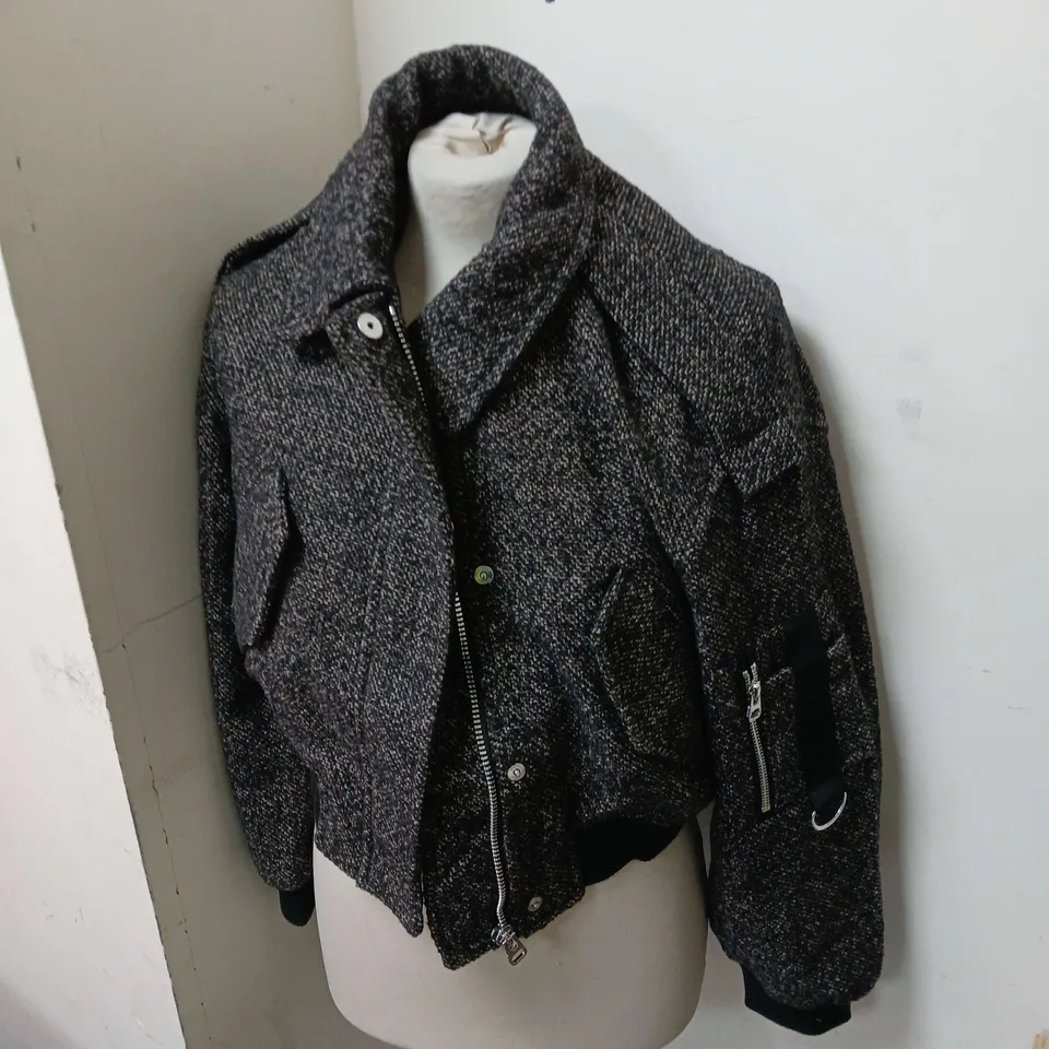 BERSHKA SHORT FABRIC JACKET SIZE S