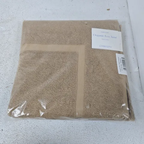 CHRISTY ORGANIC ECO TWIST CARAMEL SHOWER MAT (60X60CM)