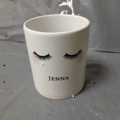 PERSONALISED EYELASHES CERAMIC STORAGE POT