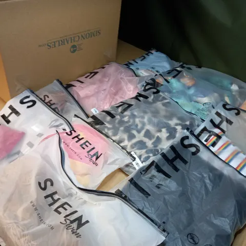 LOT OF APPROX 15 ASSORTED BAGGED SHEIN PRODUCTS