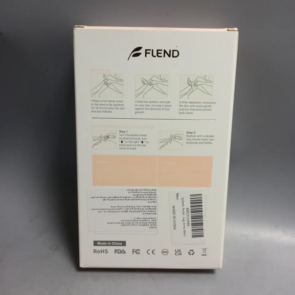 BOXED FLEND EPILATOR LE-701 