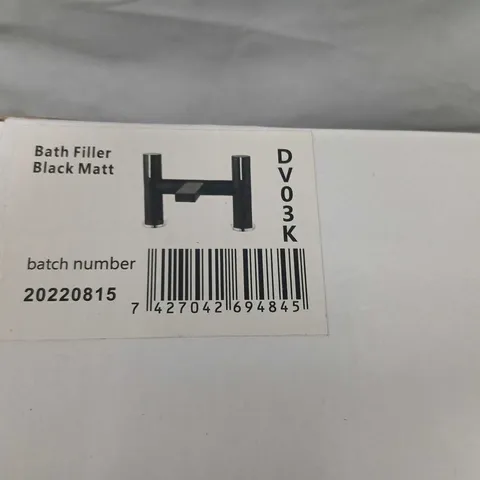 STUDIO DV BATH FILLER TAP - BLACK MATT (MODEL DVO3K)