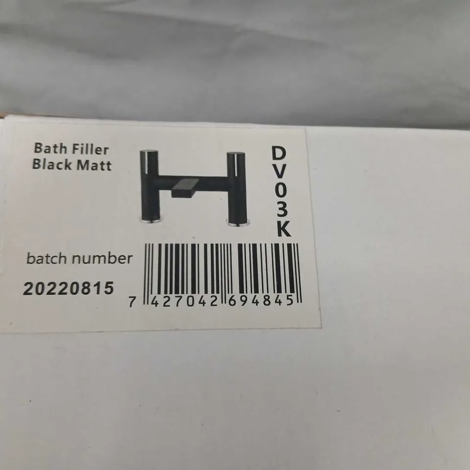 STUDIO DV BATH FILLER TAP - BLACK MATT (MODEL DVO3K)