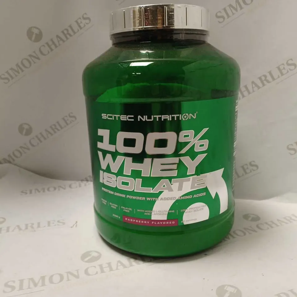SCITEC 100% WHEY ISOLATE RASPBERRY - 2000 GRAMS