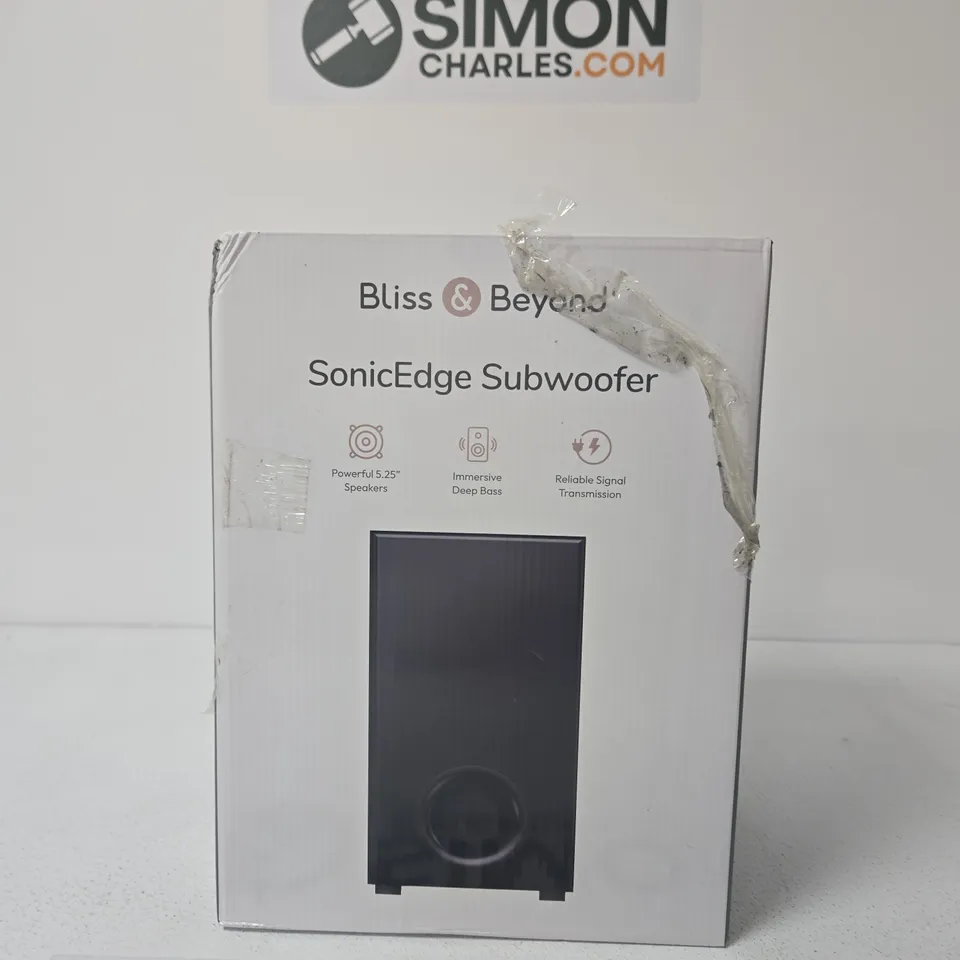 BLISS & BEYOND SONICEDGE SUBWOOFER – BOXED