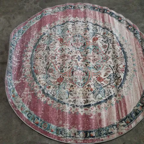 BRAND NEW PACO HOME TORRES 275 RUG IN PINK - 160CM D ROUND