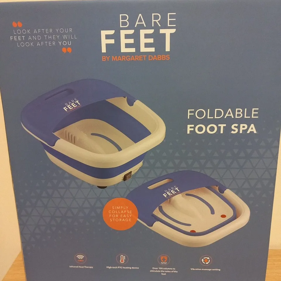 BOXED BARE FEET BY MARGARET DABBS FOLDABLE FOOT SPA