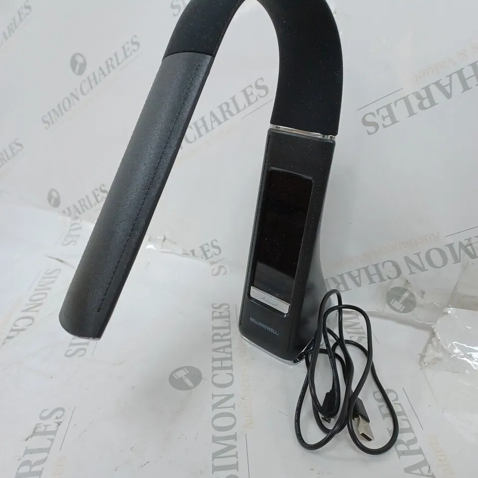BELL & HOWELL RECHARGEABLE LED DESK LAMP WITH ALARM