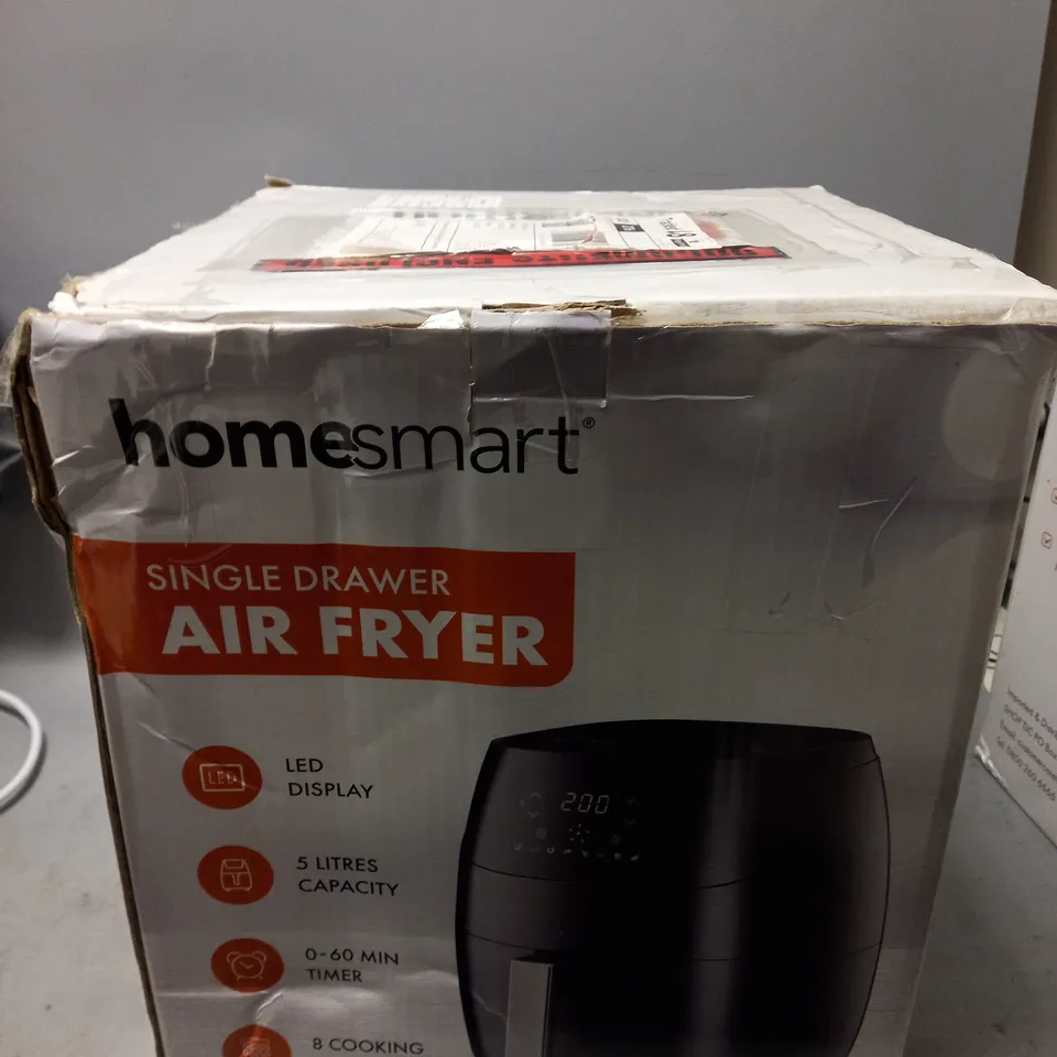 BOXED HOMESMART SINGLE DRAWER AIR FRYER 