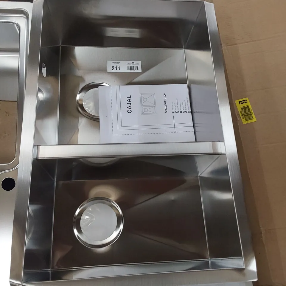 CAJAL STAINLESS STEEL 1.5 BOWL SINK