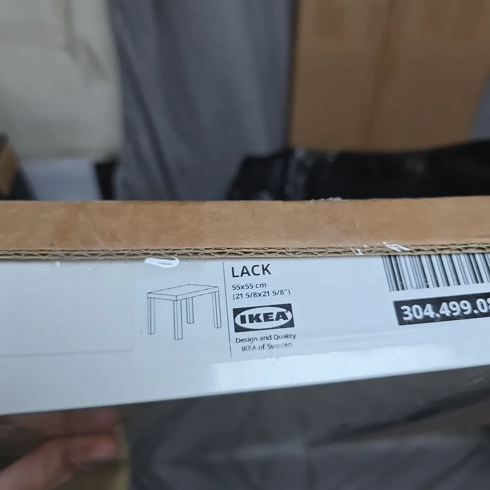 IKEA LACK SIDE TABLE – WHITE – SET OF 2 BOXES (35X35 CM & 55X55 CM)