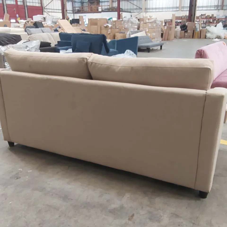 QUALITY DESIGNER ATWORTH 3.5 SEATER SOFA BED - BEIGE