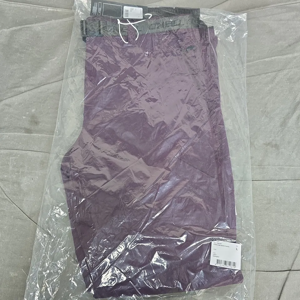 BAGGED ONEILL STAR SLIM SNOW PANTS IN AUBERGINE - LARGE