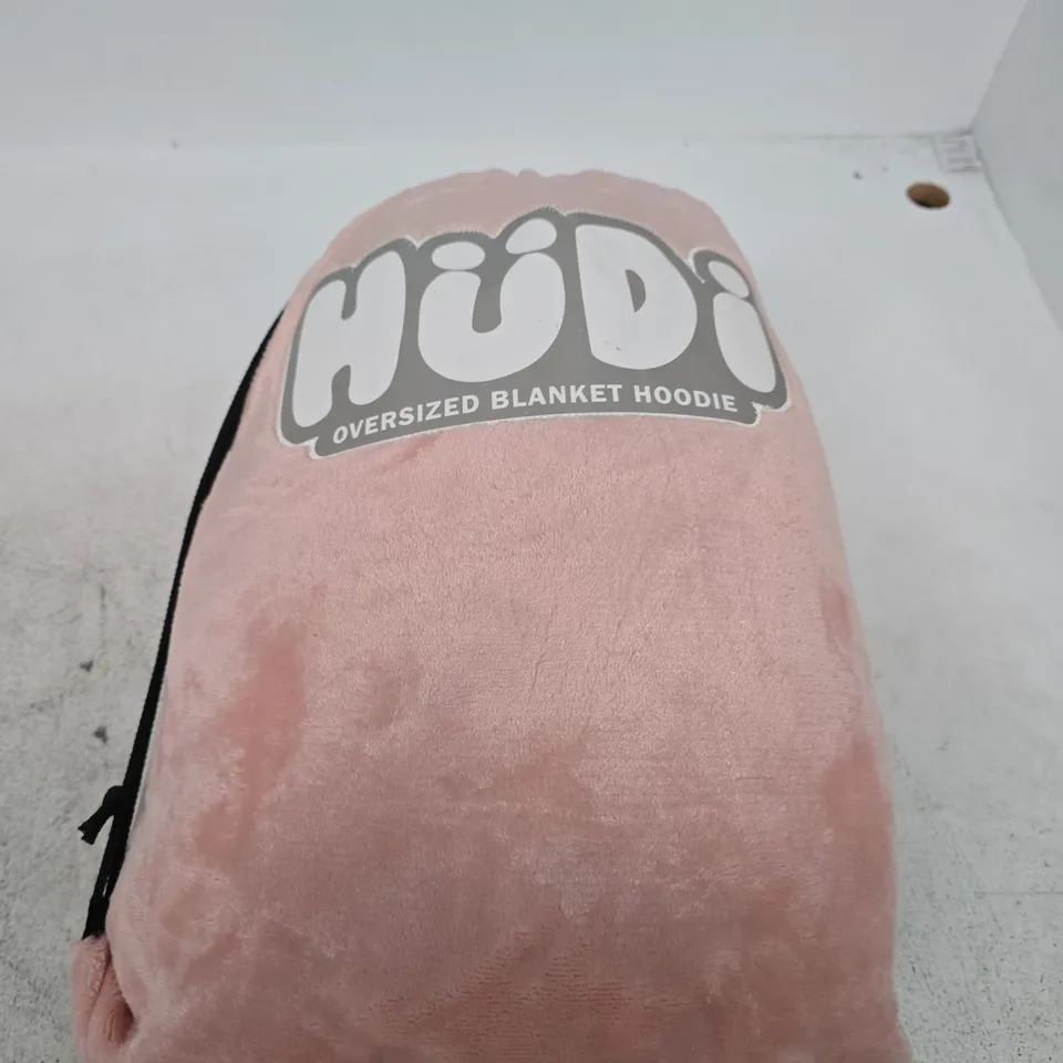 HÜDI PINK OVERSIZED BLANKET HOODIE – ONE SIZE (ADULT)