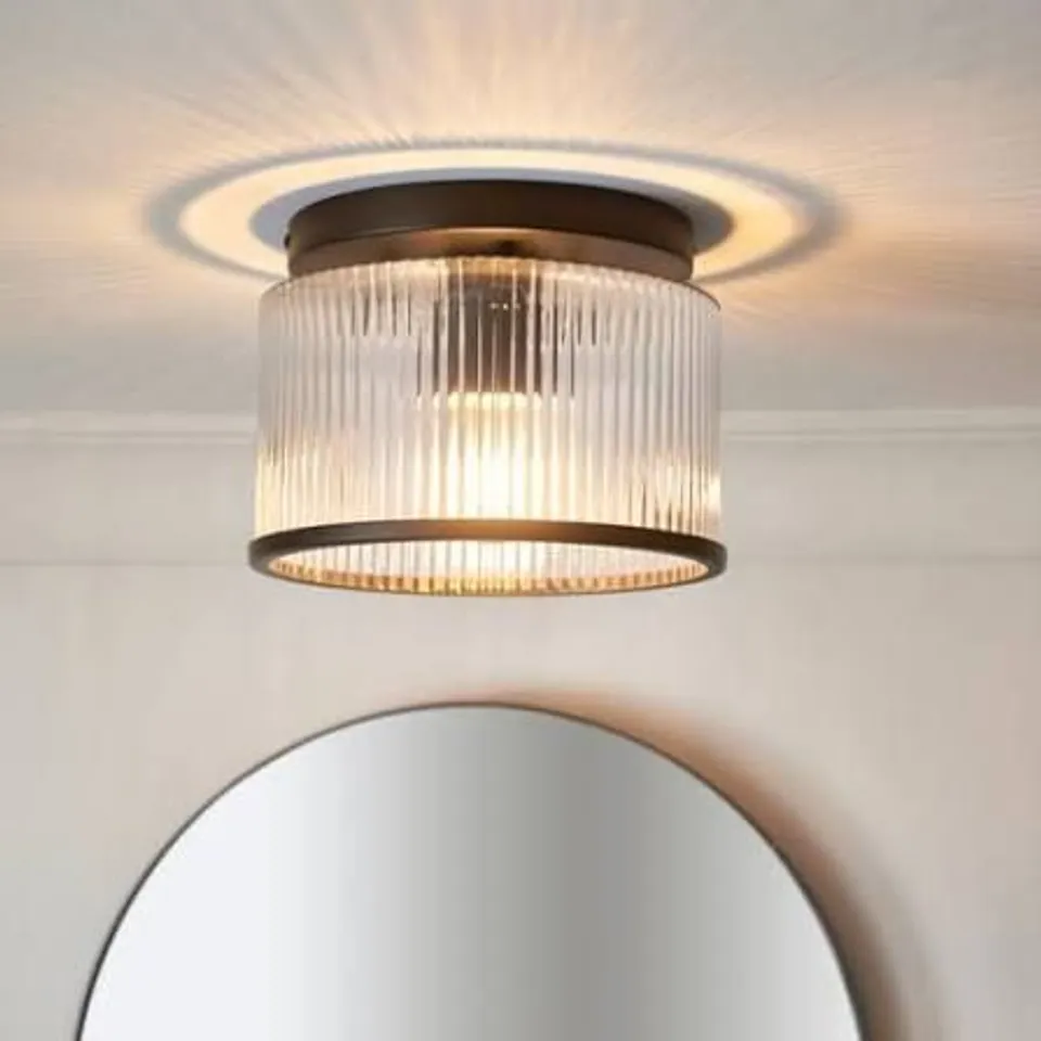 BOXED ALYN BATHROOM FLUSH CEILING LIGHT