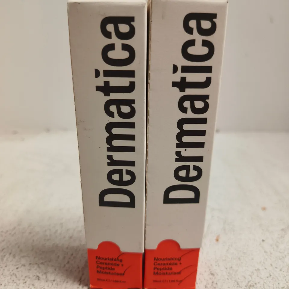 2 X 50ML DERMATICA ANTI-WRINKLE NOURISHING CERAMIDE + PEPTIDE MOISTURISER