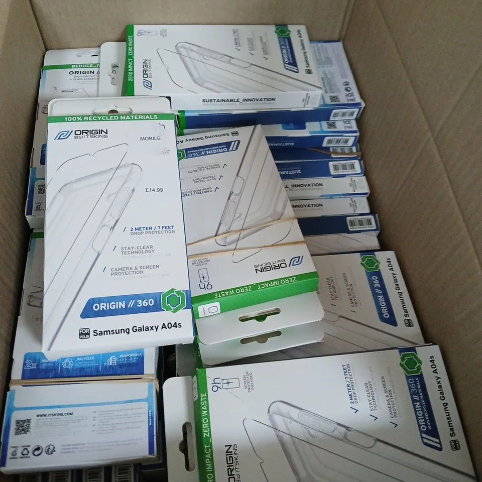 BOX OF APPROXIMATELY 50 ORIGIN BY ITSKIN SCREEN PROTECTOR FOR SAMSUNG GALAXY A04S – 2X PACK