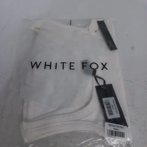 WHITE FOX CHILL VIBES TANK TOP β WHITE, SIZE S