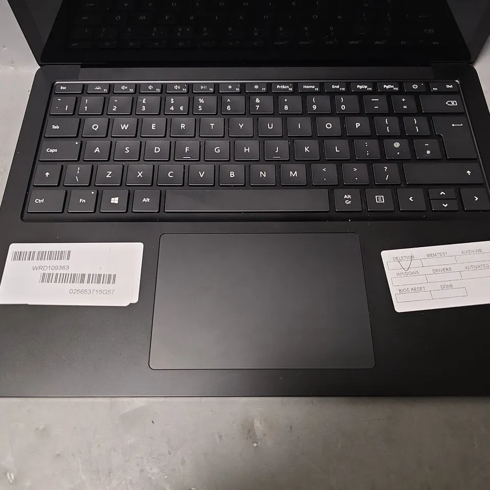 MICROSOFT LAPTOP IN BLACK - MODEL UNSPECIFIED
