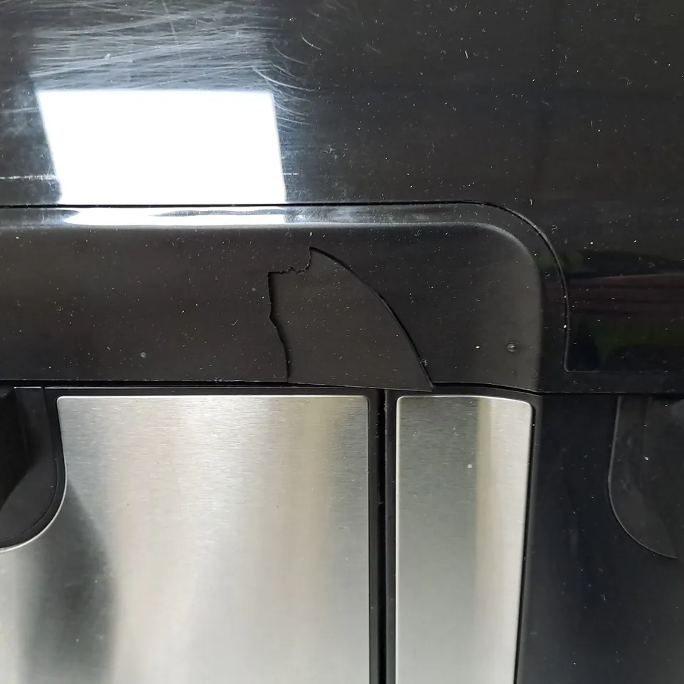 BOXED COOK'S ESSENTIALS 7.7L DUAL AIR FRYER IN BLACK