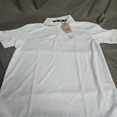 TORO ACTIVA POLO SHIRT - WHITE, MEDIUM