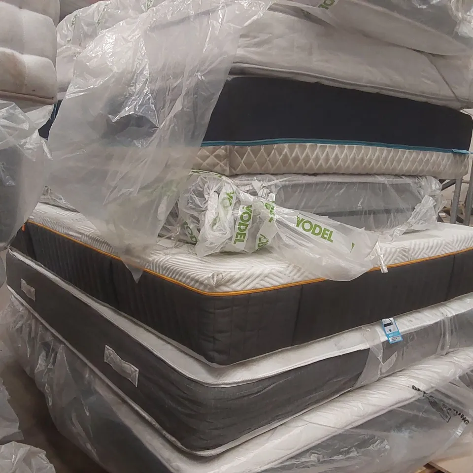 PALLET CONTAINING 7x ASSORTED UNBAGGED MATTRESSES