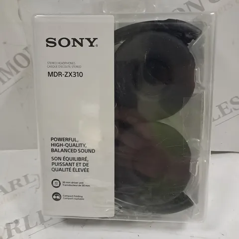 BOXED SONY MDR-ZX310 OVER-EAR HEADPHONES IN BLACK